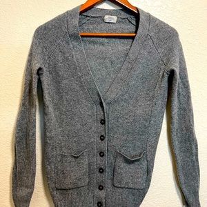 Madewell Gray Merino Cardigan